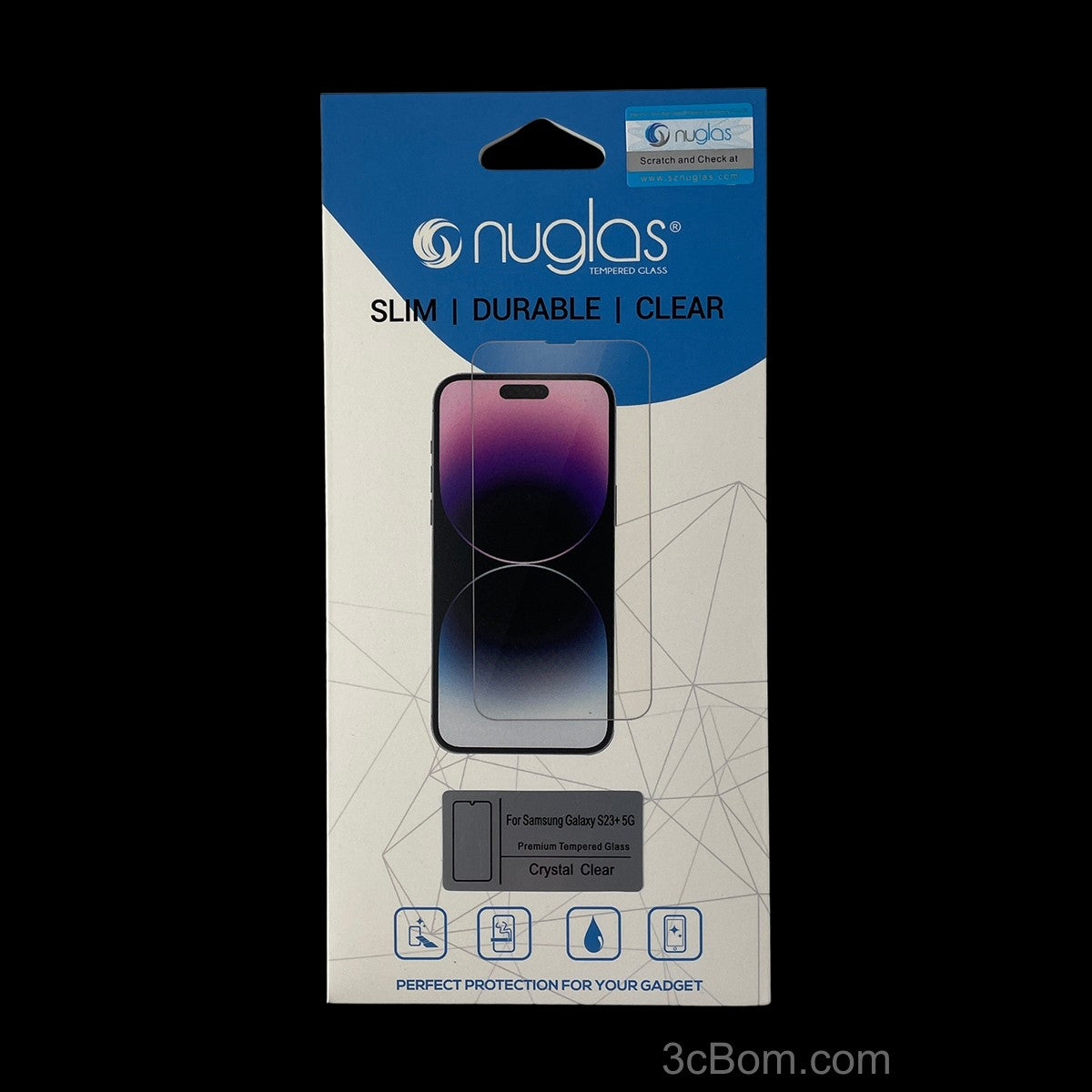 Samsung Galaxy S23 Plus NuGlas Clear Tempered Glass Screen Protector