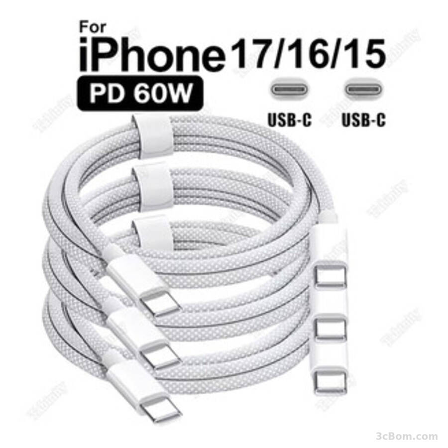 3cBom iPhone 15 Pro USB-C Charge Port Assembly - Flex Cable