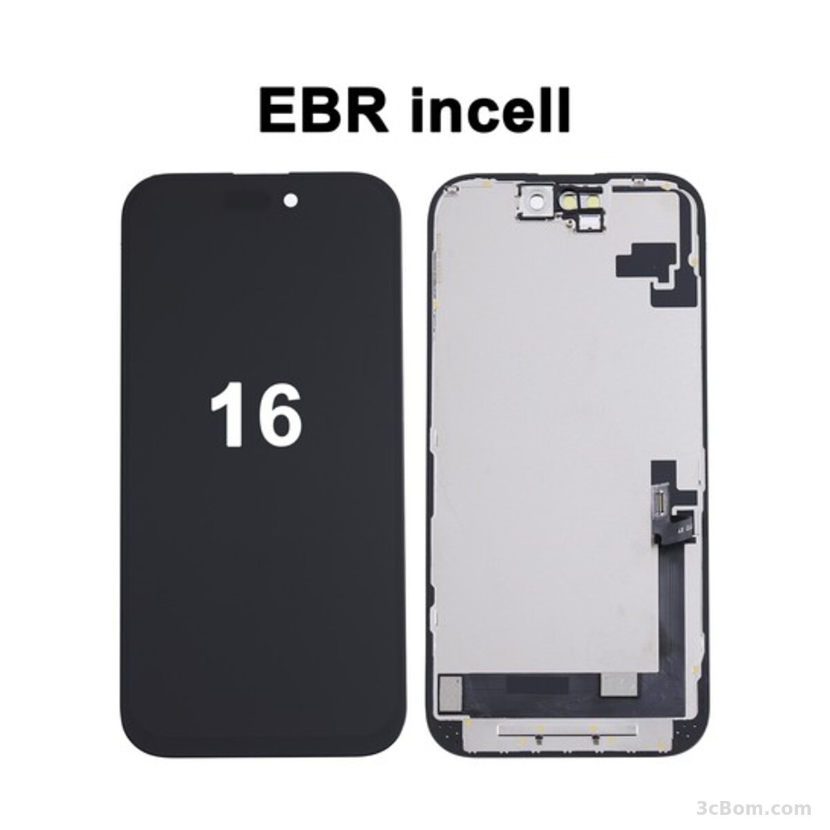 3cBom iPhone 16 Pro LCD Screen Assembly - Aftermarket In-Cell LCD