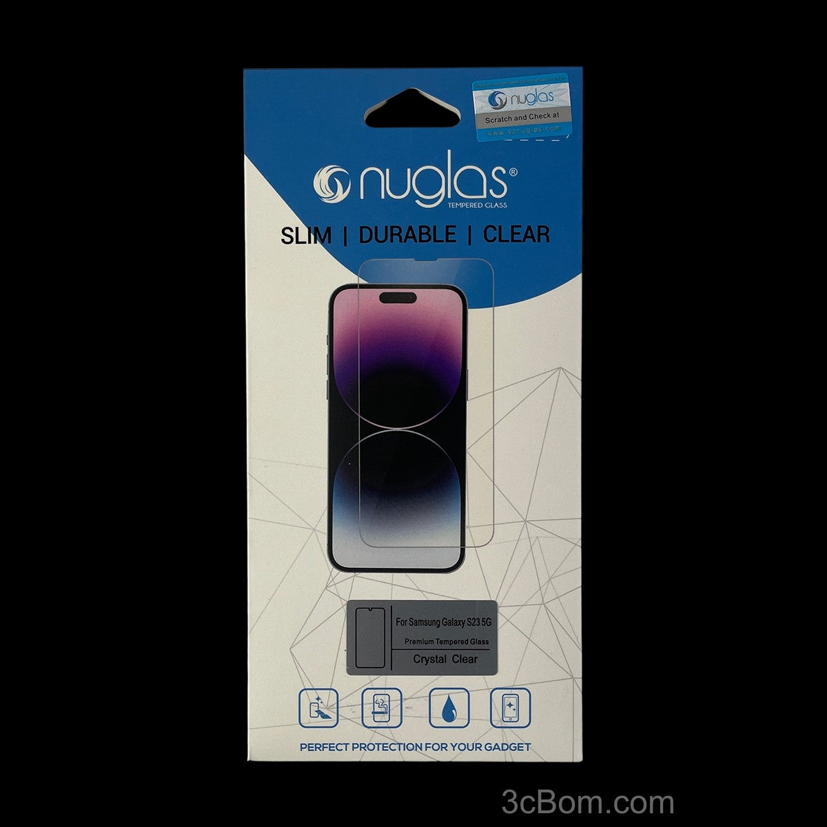 Samsung Galaxy S23 NuGlas Clear Tempered Glass Screen Protector-1